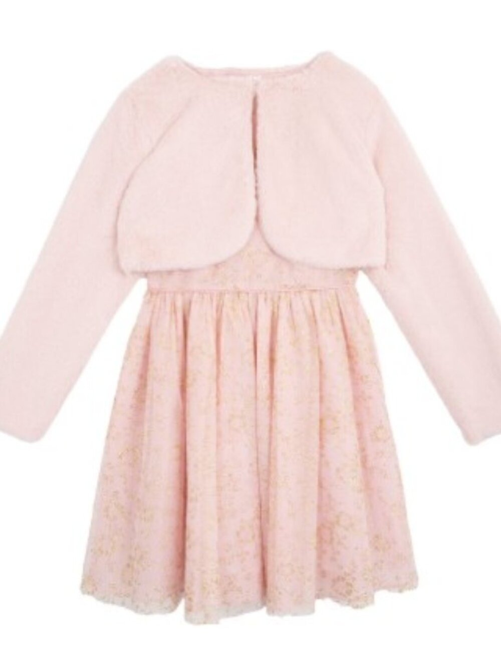Rare Editions Girls Holiday Dress Pink Size XS 4/5